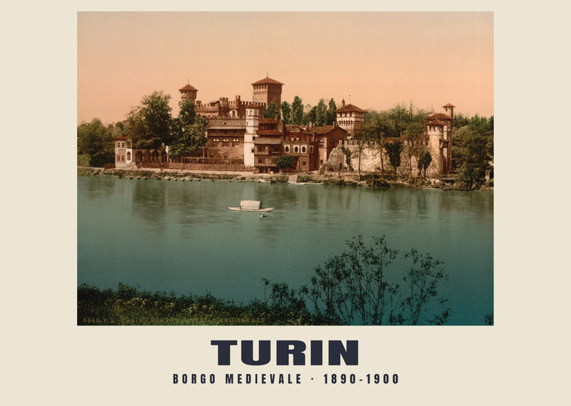 Borgo Medievale, Turin — 1890–1900 · Vintage photochrom print