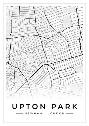 Upton Park Street Map Poster