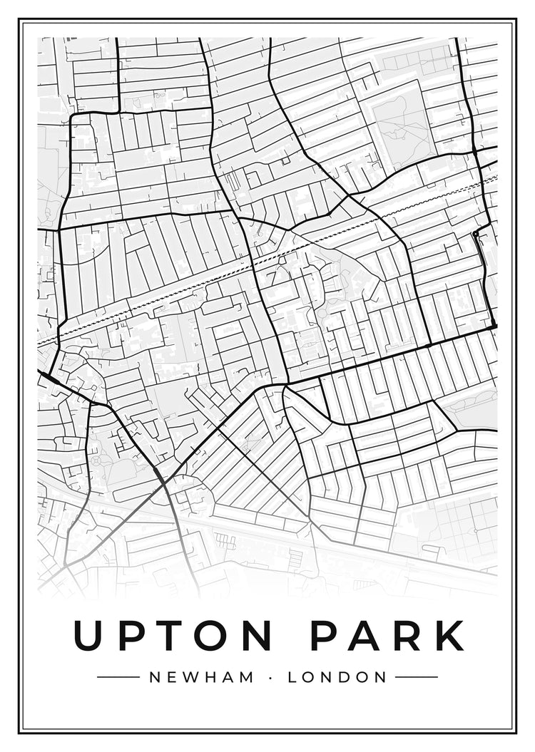 Upton Park Street Map Poster