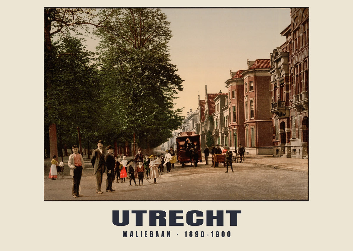 Maliebaan, Utrecht, 1890–1900 heritage photograph