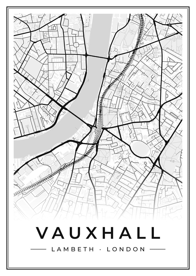 Vauxhall Street Map Poster
