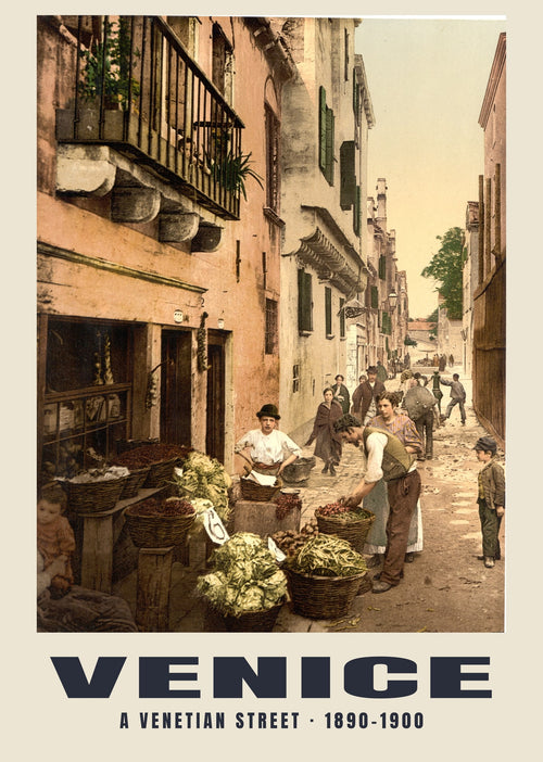 A Venetian street, Venice, 1890–1900