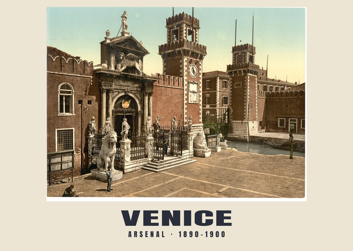 Arsenal, Venice, 1890–1900 heritage photograph