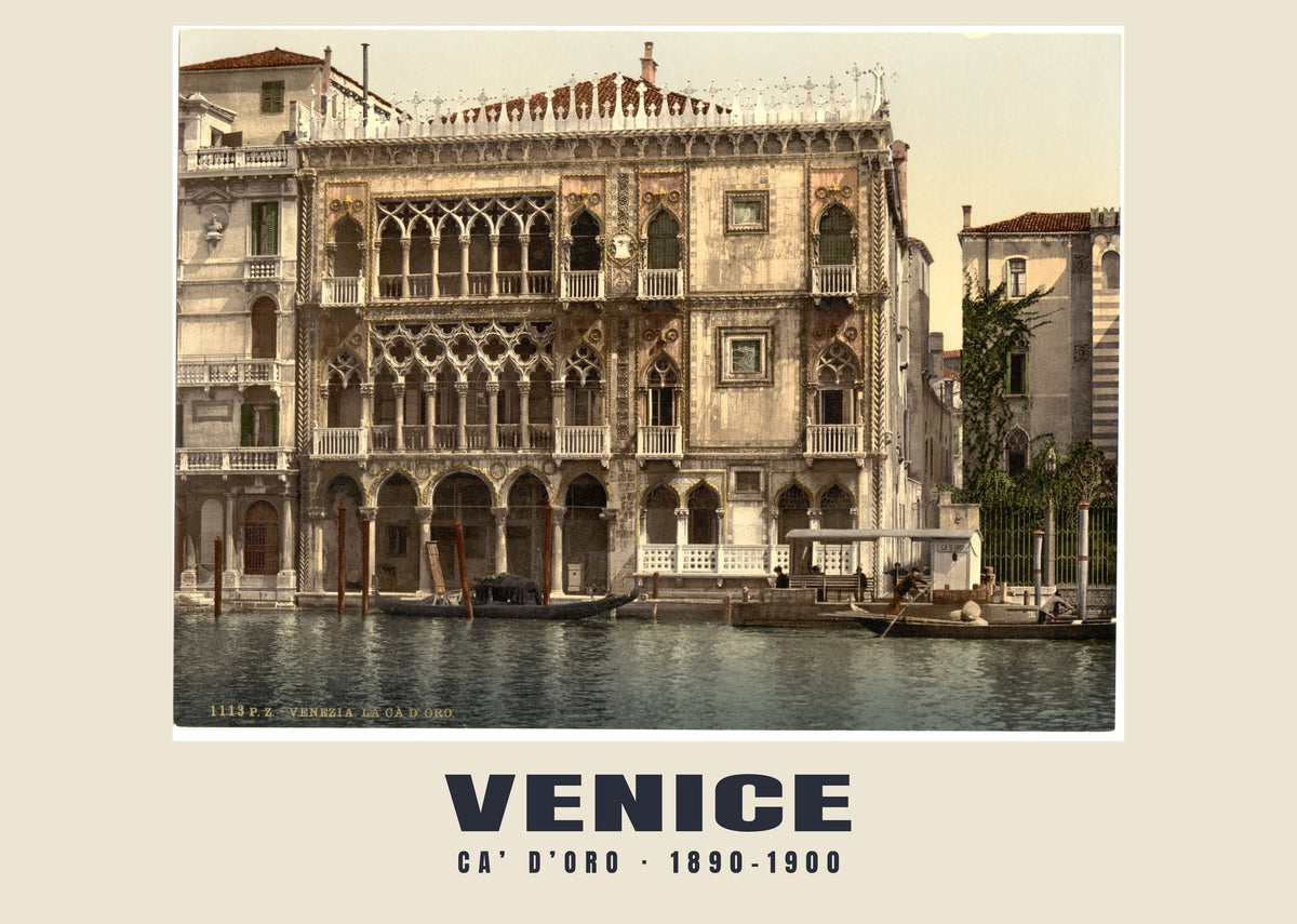 Ca’ d’Oro, Venice, 1890–1900 heritage photograph