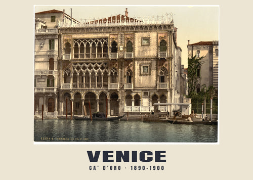 Ca’ d’Oro, Venice, 1890–1900 heritage photograph