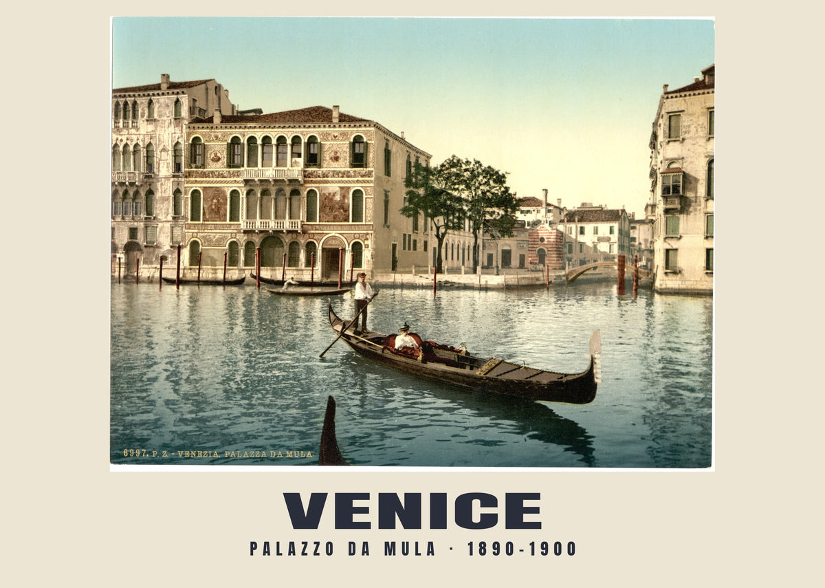 Palazzo da Mula, Venice, 1890–1900 heritage photograph