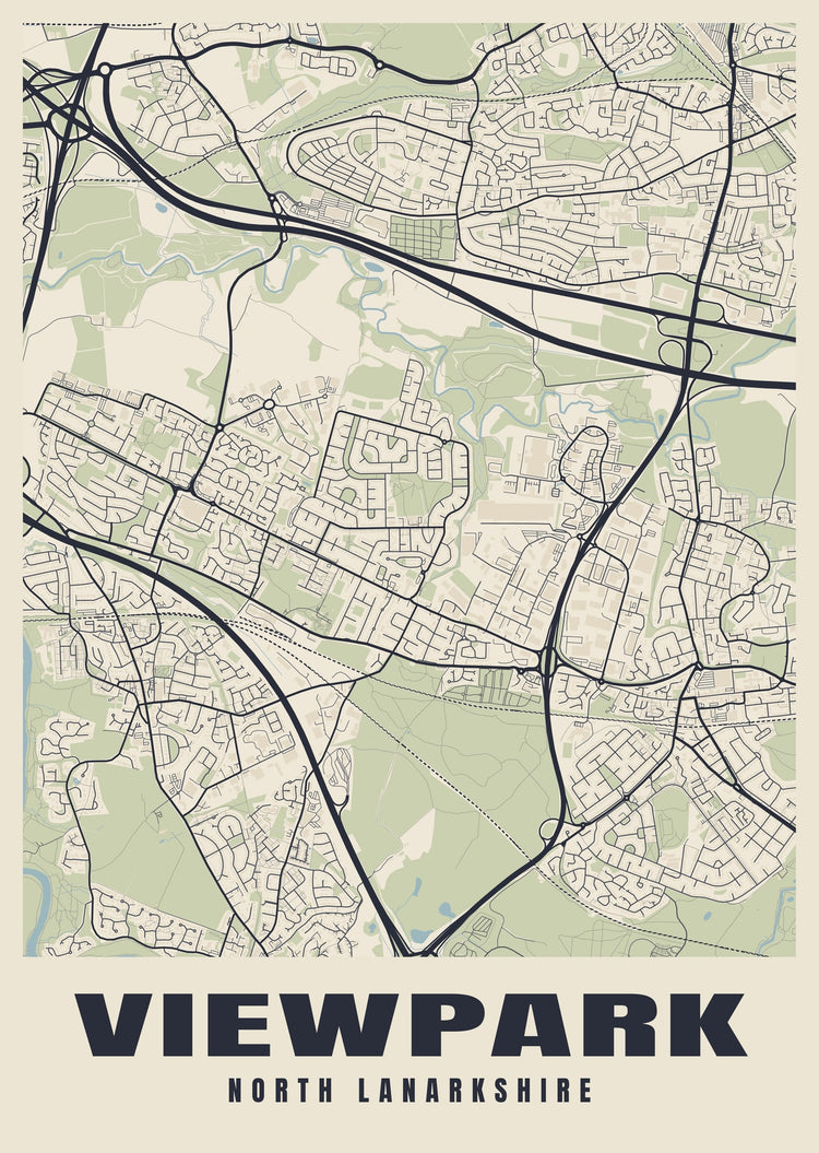 Viewpark Street Map Poster