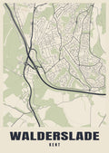 Street map poster of Walderslade, Kent