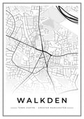 Street map poster of Walkden town centre, Greater Manchester