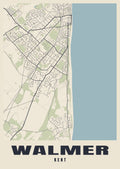 Street map poster of Walmer, Kent