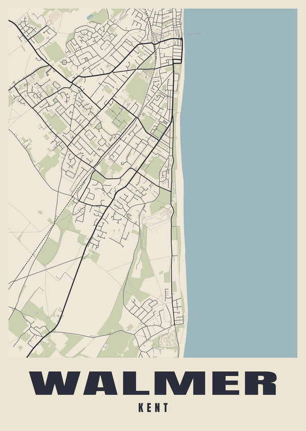 Walmer Street Map Poster