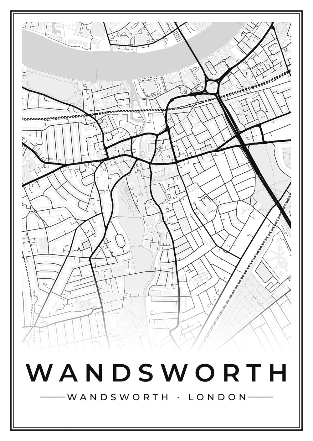 Wandsworth Street Map Poster