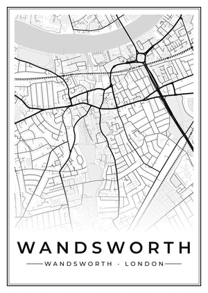Wandsworth Street Map Poster