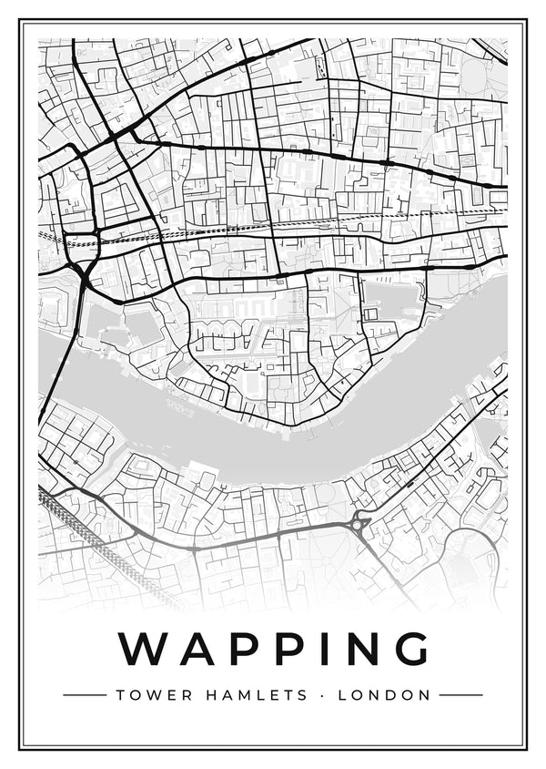 Wapping Street Map Poster