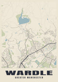 Street map poster of Wardle, Greater Manchester