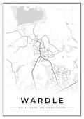 Street map poster of Wardle village centre, Greater Manchester