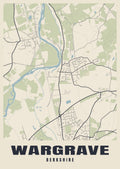 Street map poster of Wargrave, Berkshire