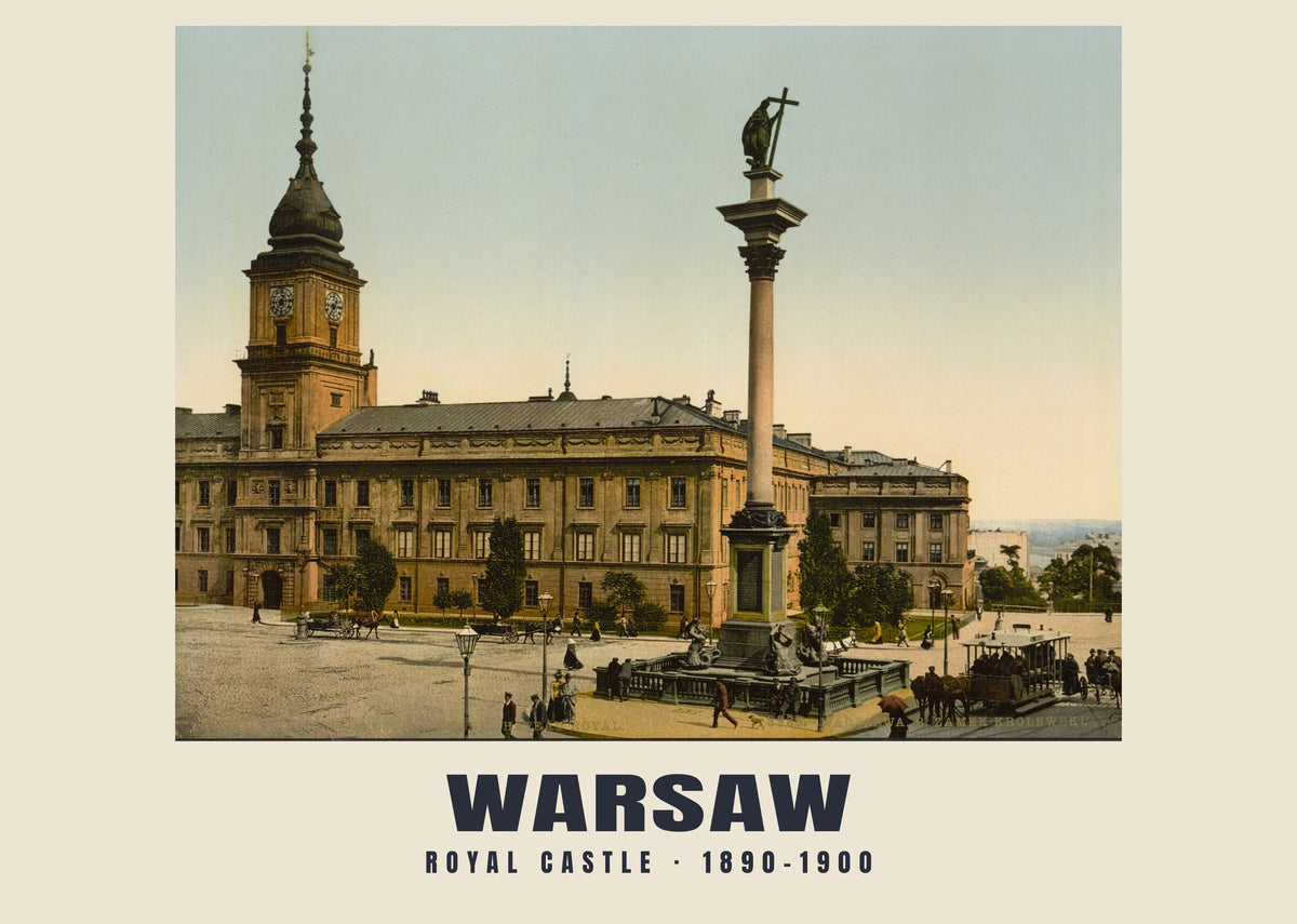 Royal Castle, Warsaw, 1890–1900 heritage photograph