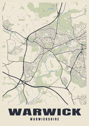Warwick Street Map Poster