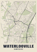 Street map poster of Waterlooville, Hampshire