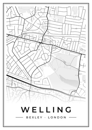 Welling Street Map Poster