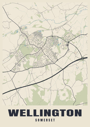Wellington Street Map Poster