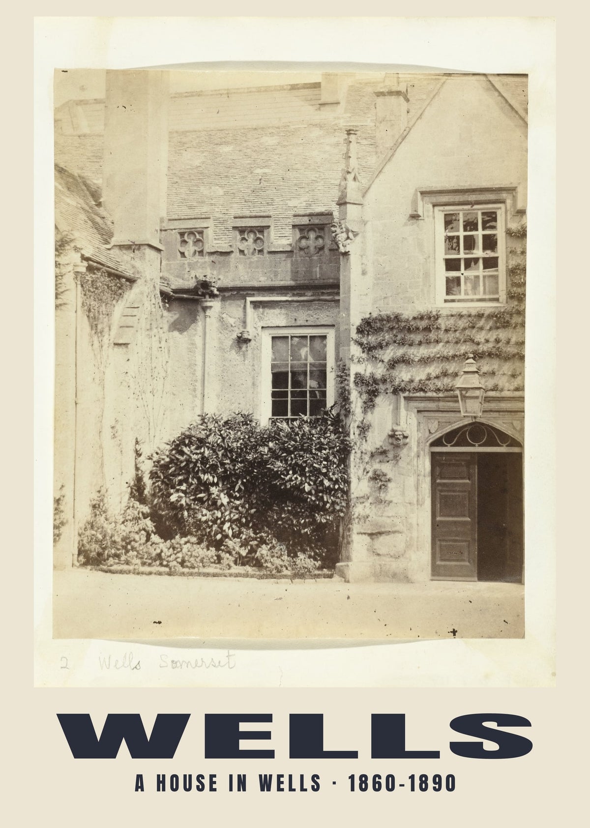 A house in Wells, Wells — Historic photograph print, 1860–1890