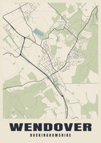 Street map poster of Wendover, Buckinghamshire