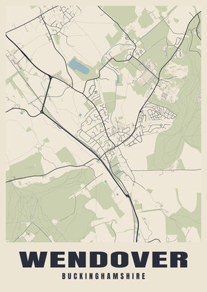 Wendover Street Map Poster