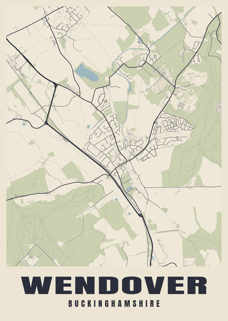 Wendover Street Map Poster