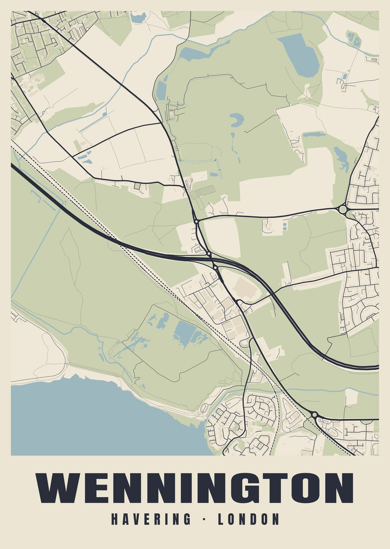 Wennington Heritage Street Map Poster