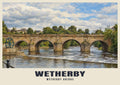 Wetherby Bridge poster, Oil Painting style