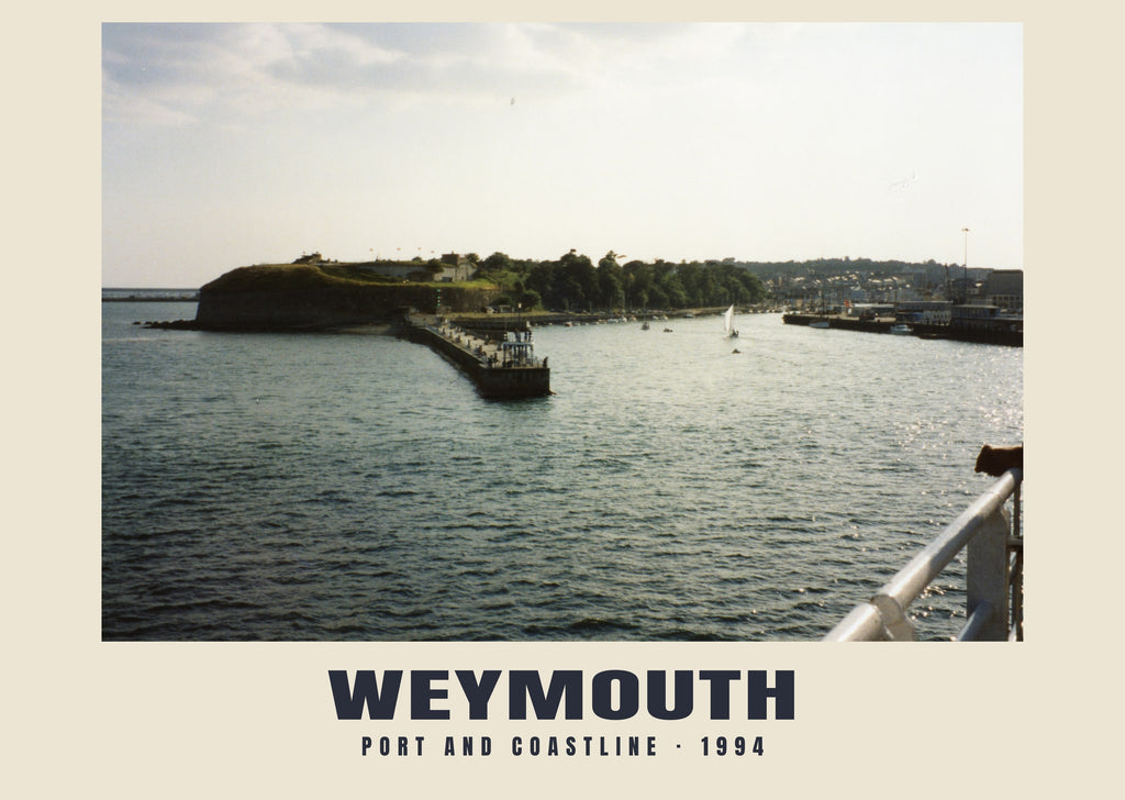 Port and coastline, Weymouth, 1994 heritage photograph
