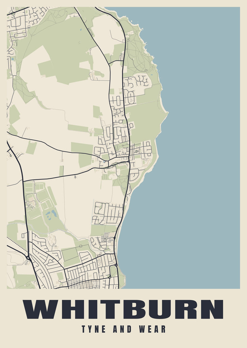 Whitburn Street Map Poster