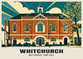 Whitchurch Town Hall poster, Art Deco style