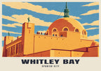 Spanish City, Whitley Bay poster, Retro Railway style
