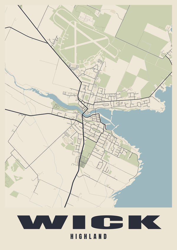Wick Street Map Poster