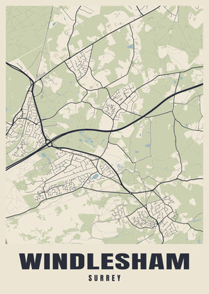 Windlesham Street Map Poster