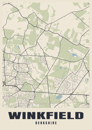 Winkfield Street Map Poster