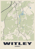 Street map poster of Witley, Surrey