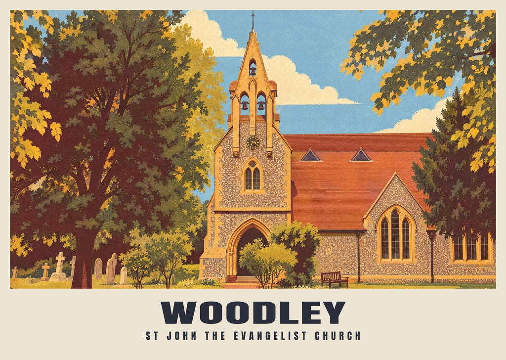 Woodley poster, St John the Evangelist Church