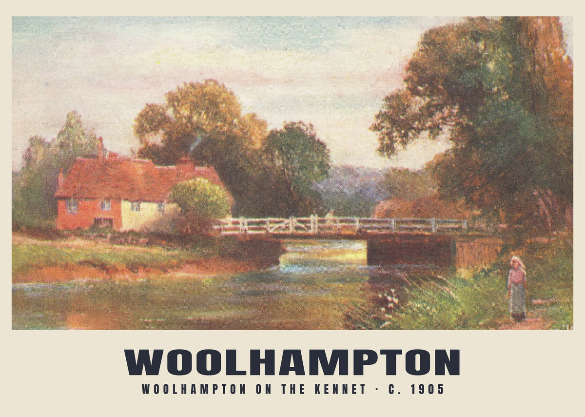 River Kennet, Woolhampton, c. 1905 heritage photograph