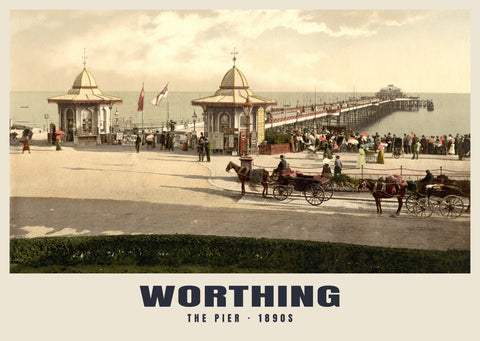 The Pier, Worthing, c. 1890–1900 Heritage Print