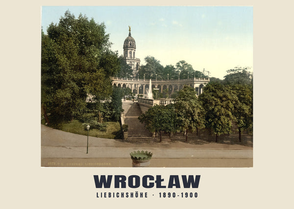 Liebichshöhe, Wrocław — 1890–1900 · Vintage photochrom print