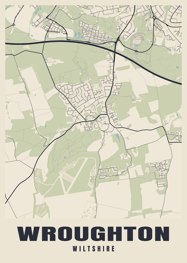 Wroughton Street Map Poster