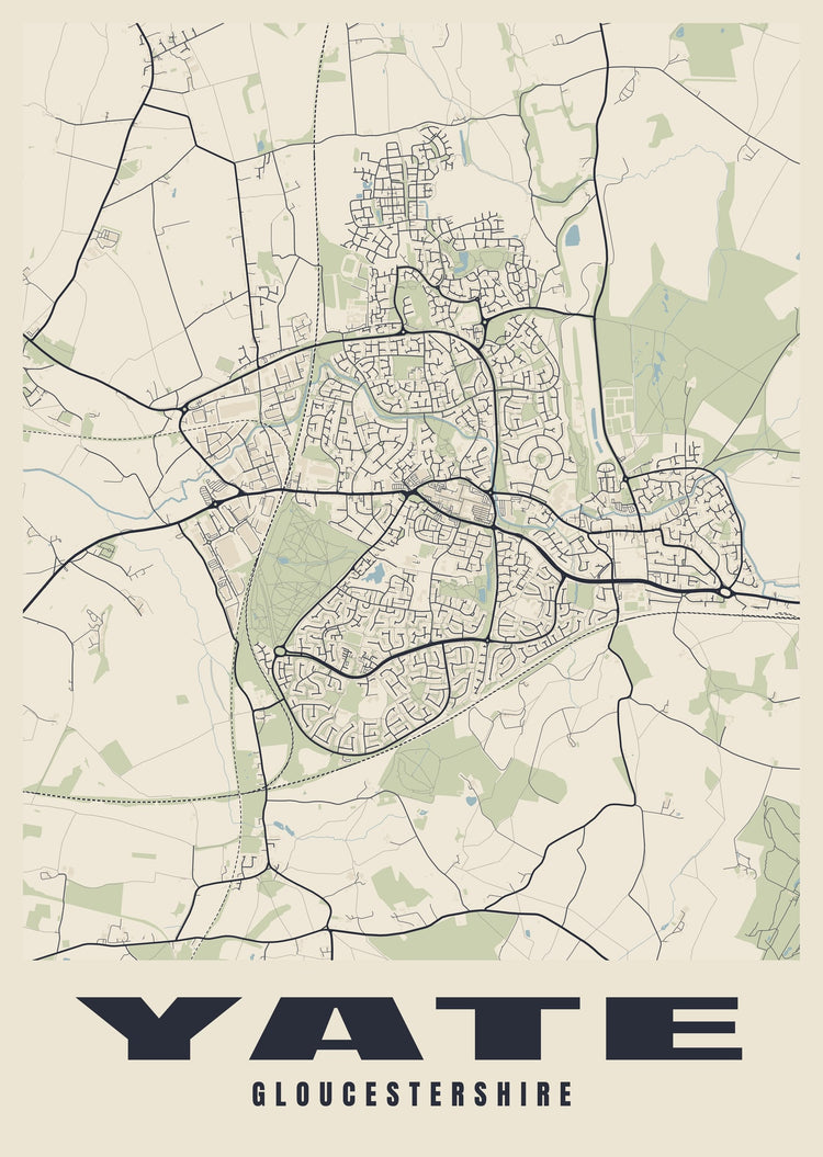 Yate Street Map Poster