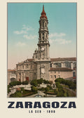 La Seo, Zaragoza, 1890 heritage photograph