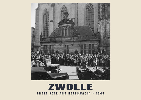 Grote Kerk and Hoofdwacht, Zwolle — 1945