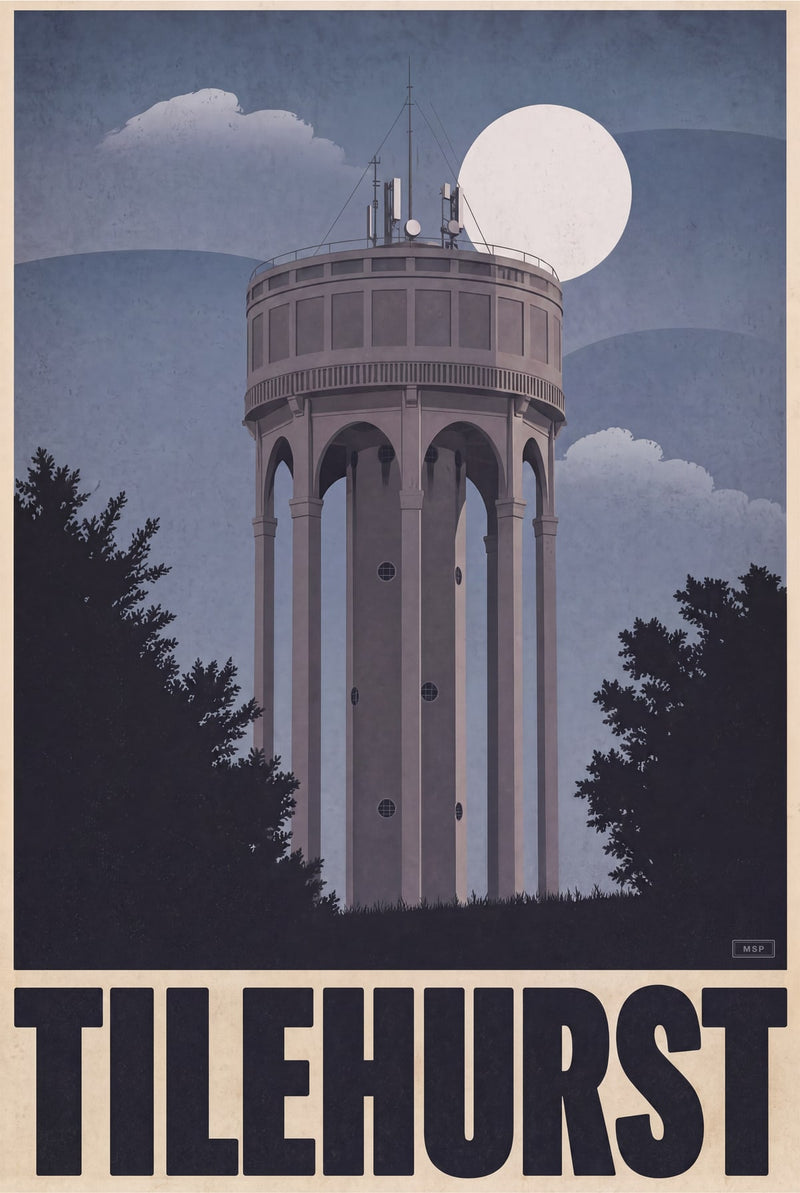 Tilehurst Water Tower Poster