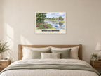 The River Esk, Musselburgh Poster at A1, as a poster, above a bed